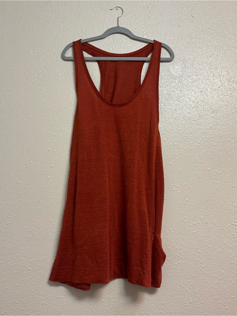 Eileen Fisher Terracotta 100% Linen Slouchy Dress